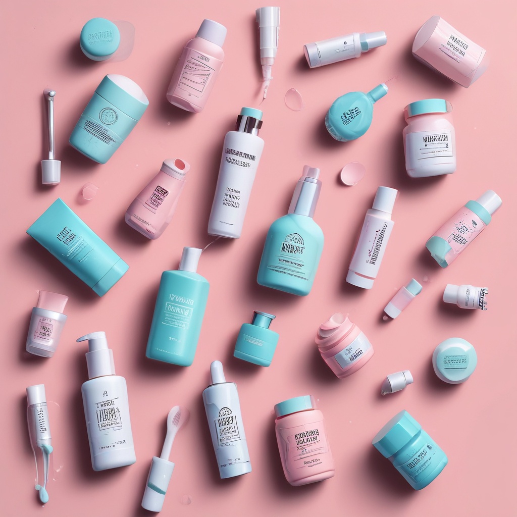Engaging hero image of cosmetic brand
